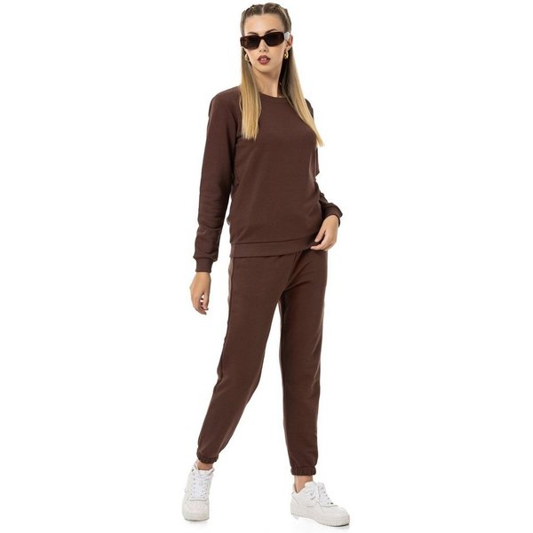RedBridge Jogginganzug Sweatshirt mit Sweatpant Premium Basic (Set, 2-tlg)