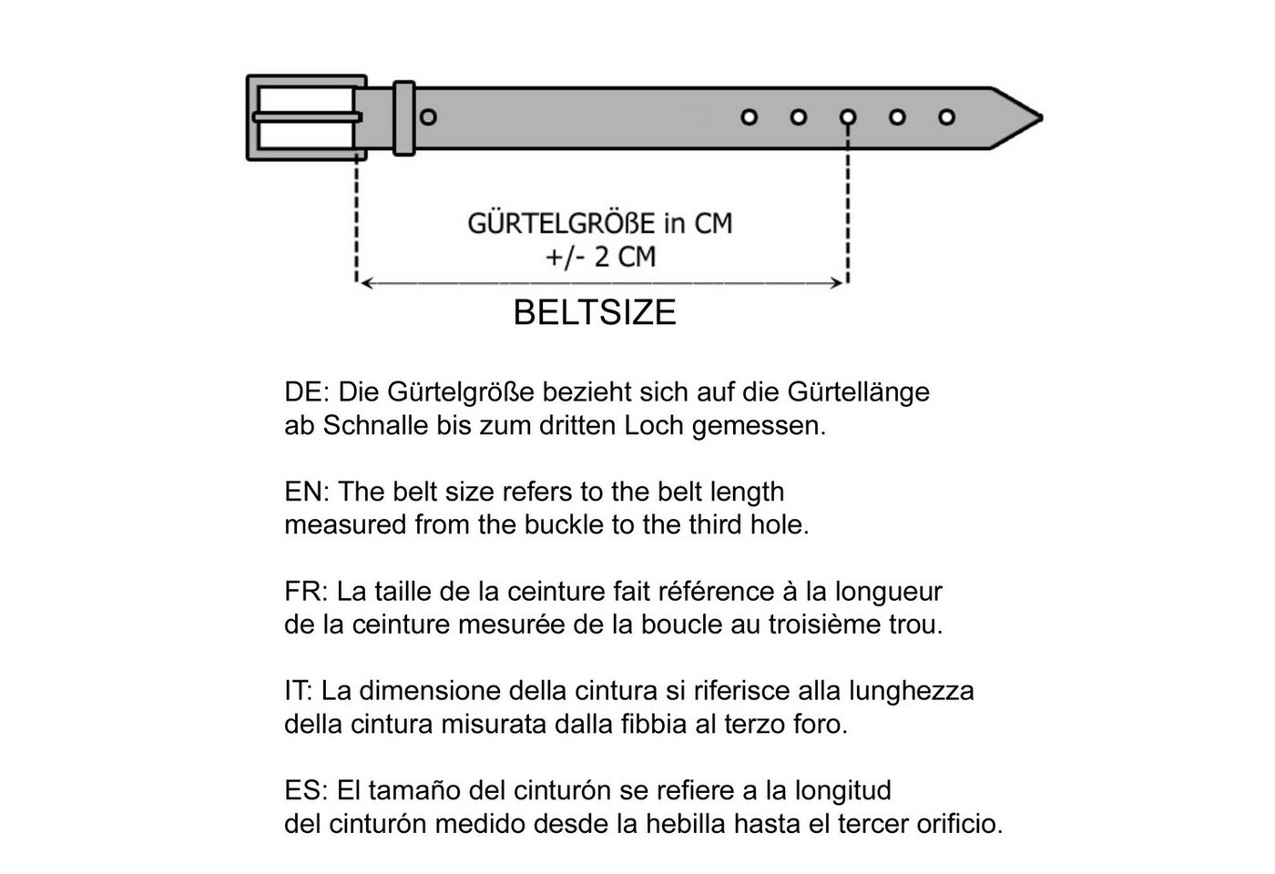 RedBridge Ledergürtel glänzendes Design mit moderner Metallschnalle – Bild 4 von 4