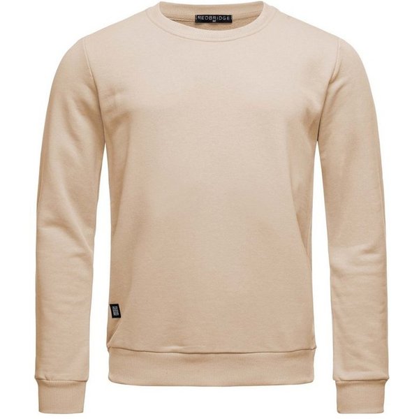 RedBridge Sweatshirt Basic Langarmshirt - Rundhals, regular fit, vielseitig