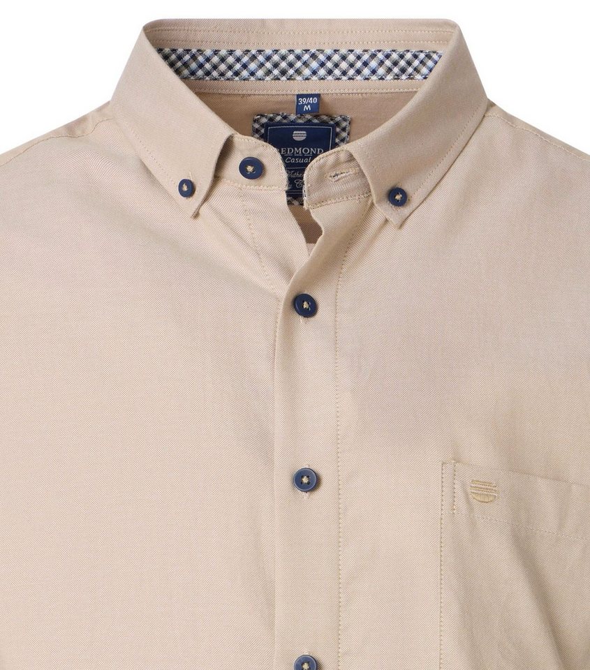 Redmond Langarmhemd 251055111 Button-Down-Kragen – Bild 3 von 4