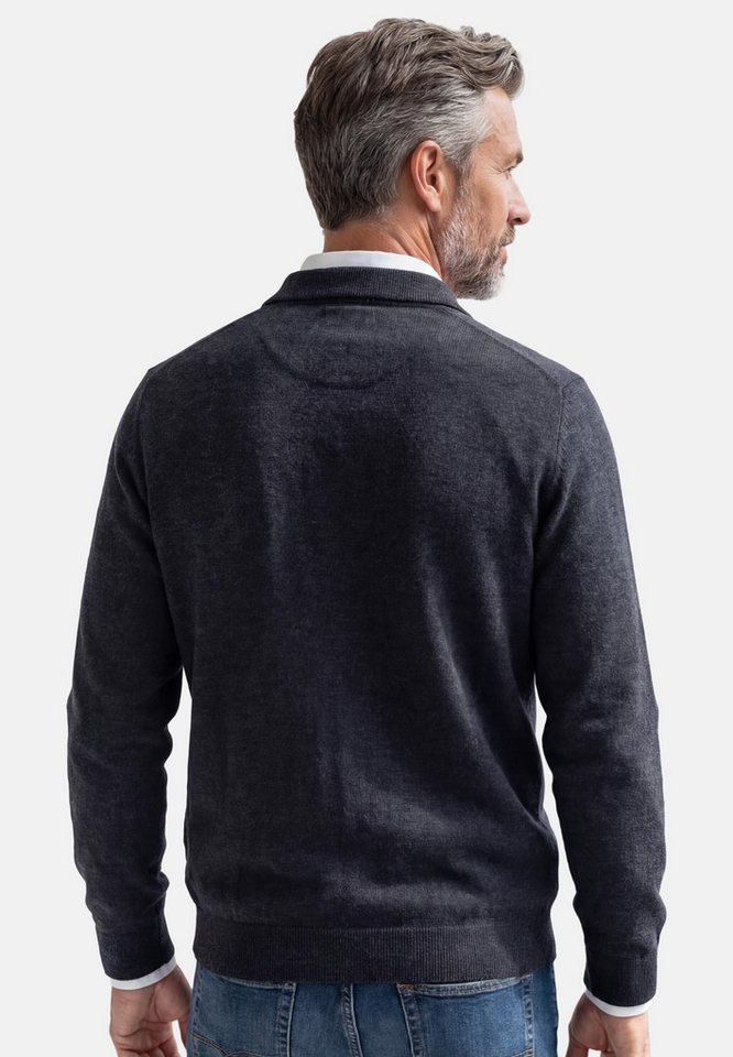 Redmond Strickjacke Basic (1-tlg) Strickjacke - Baumwolle - Atmungsaktiv – Bild 3 von 4