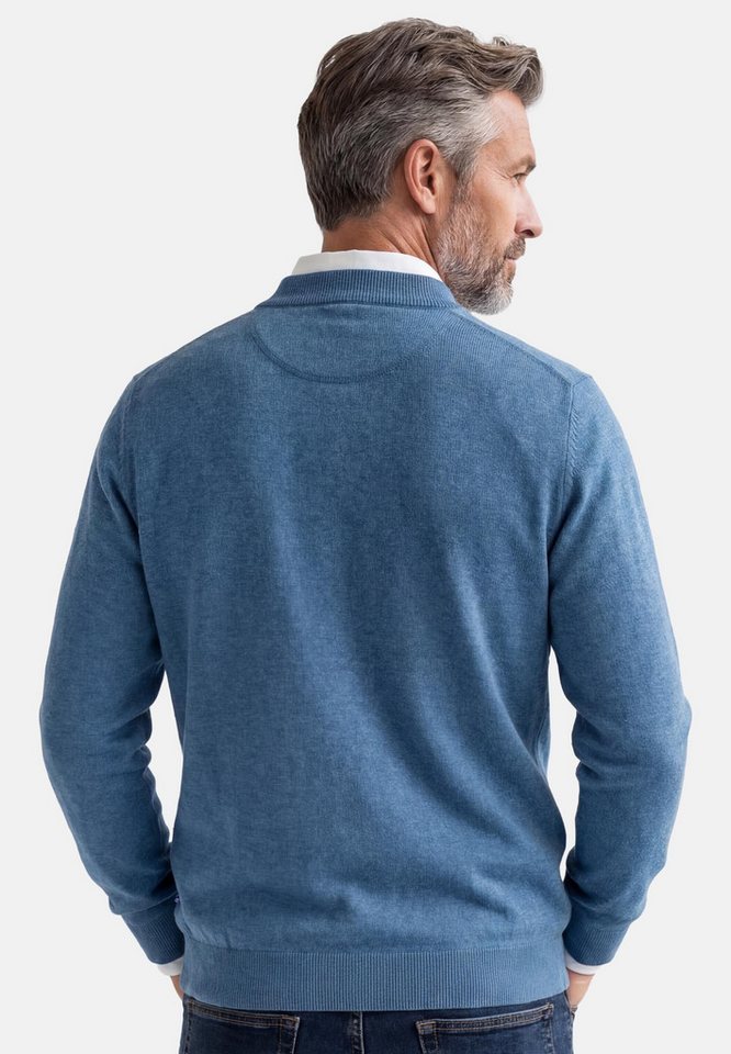 Redmond Strickjacke Basic (1-tlg) Strickjacke - Baumwolle - Atmungsaktiv – Bild 3 von 5