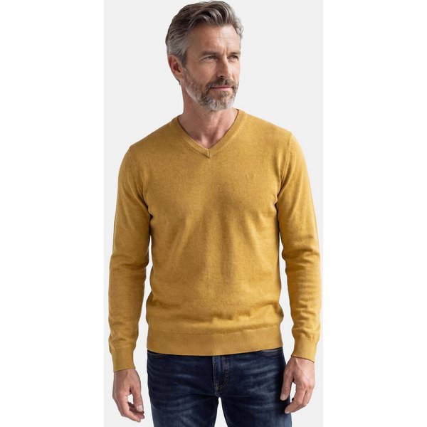 Redmond V-Ausschnitt-Pullover Basic (1-tlg) Pullover - Baumwolle - Atmungsaktiv - Weicher Feinstrick