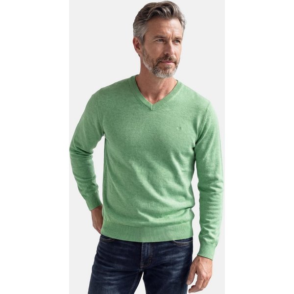 Redmond V-Ausschnitt-Pullover Basic (1-tlg) Pullover - Baumwolle - Atmungsaktiv - Weicher Feinstrick