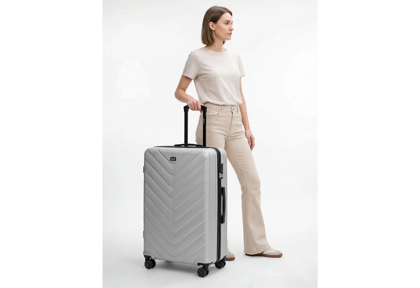 Redolz Hartschalen-Trolley Essentials 07, 4 Rollen, ABS – Bild 3 von 5