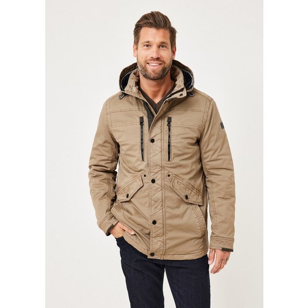 Redpoint Parka KORWIN Baumwoll-Parka mit abnehmbarer Kapuze und Stretch