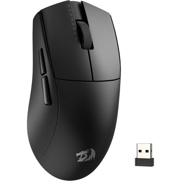 Redragon 2,4 GHz/Kabelgebunden, M916 Elite Gaming-Maus (2,4 GHz Wireless & USB-C Kabelgebunden, 49g Leichtgewicht, 8000 DPI, PAW3104 Sensor)