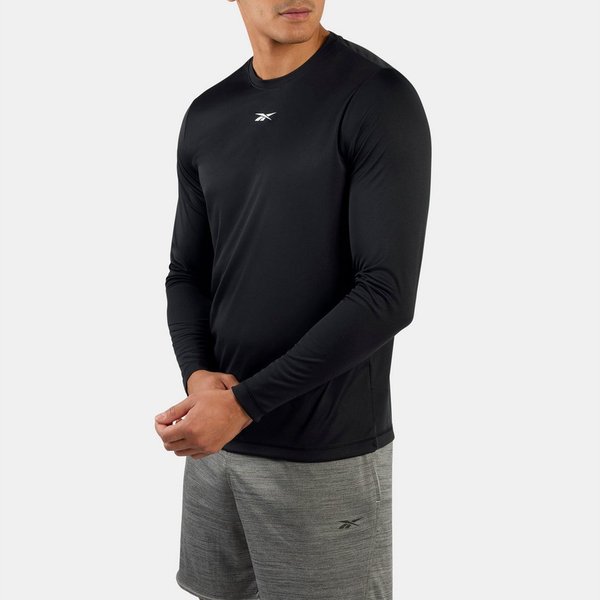 Reebok T-Shirt ID TRAIN LS TECH TEE Langarm-Design, mit Rundhalsausschnitt, ohne Verschluss, aus Polyester