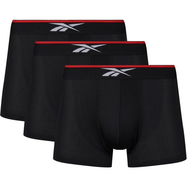 Reebok Trunk GLYNN (3er-Pack) basic, eng, bequem, atmungsaktiv, mit Logo, breiter Bund