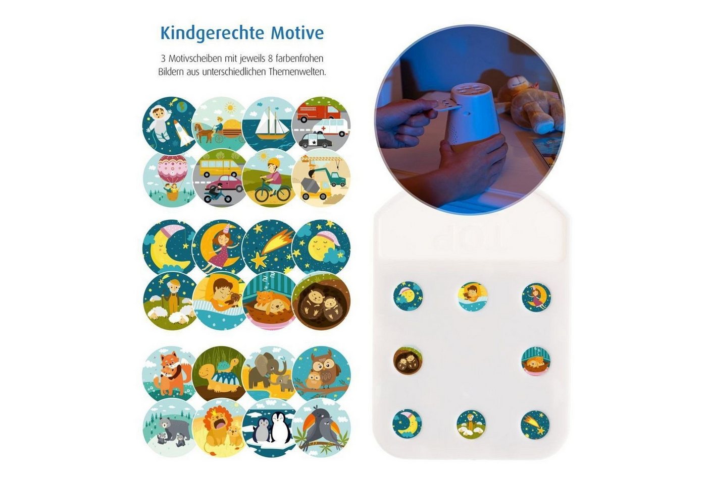 Reer LED Nachtlicht DreamBeam, weiß – Bild 3 von 5