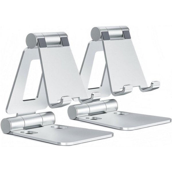 Refined Living Smartphone-Halterung 2 Stück Handy Ständer Faltbar & Verstellbar, Handy Halterung Tisch, (bis 8 Zoll, Handyhalter universal, Smartphone Halter, H