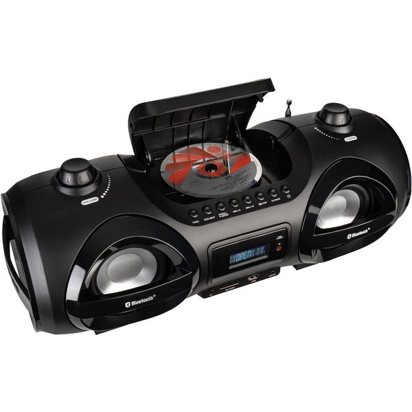 Reflexion CDR900BT Boombox (UKW-Radio, 200 W, Ghettoblaster, LED Discolicht, CD-Player, Equalizer, Bluetooth)