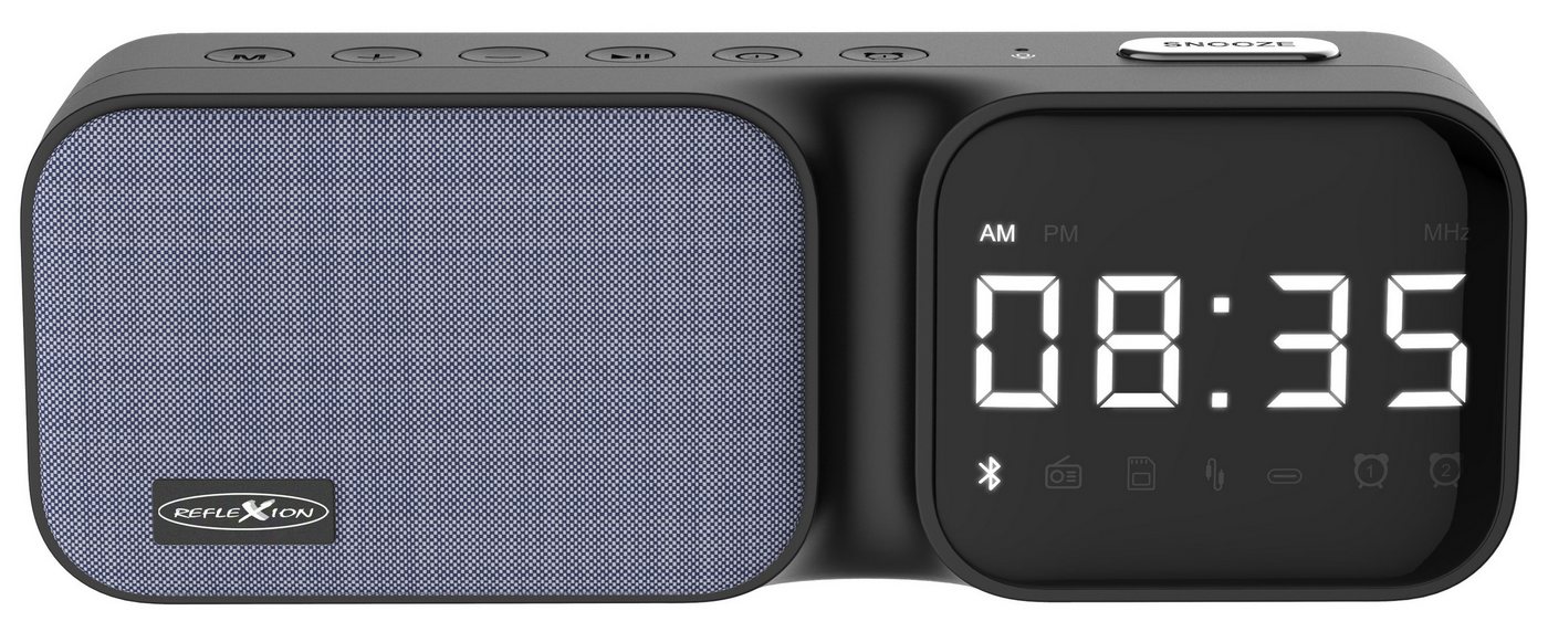 Reflexion CLR24BT Wecker Uhrenradio (Bluetooth, Radio, Micro-SD, AUX-IN, Schlummer-Funktion) – Bild 2 von 5