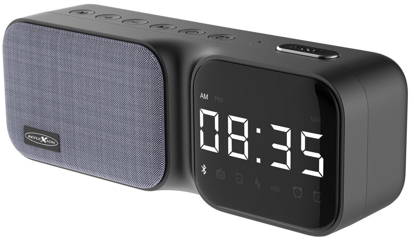 Reflexion CLR24BT Wecker Uhrenradio (Bluetooth, Radio, Micro-SD, AUX-IN, Schlummer-Funktion) – Bild 3 von 5