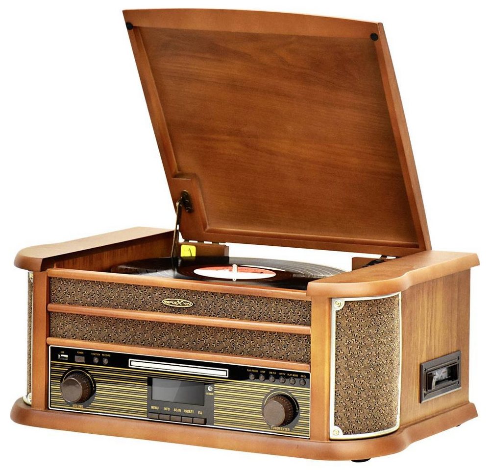 Reflexion HIF2002DAB Retro HiFi Anlage mit DAB+, Bluetooth 5.0 & USB-Encoding Radioplattenspieler (Riemenantrieb, Bluetooth, Bluetooth, Kassettenspieler, CD/MP3 – Bild 5 von 5