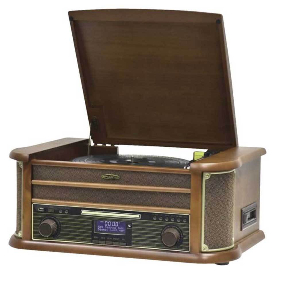 Reflexion HIF2002DAB Retro Stereoanlage DAB+ UKW CD Kassette Plattenspieler