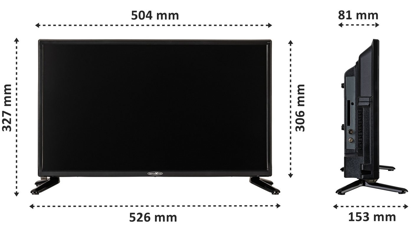 Reflexion LED22IBT LED-Fernseher (55,00 cm/22 Zoll, Full HD, powered by webOS Hub (LG), Smart-TV, DC IN 12 Volt, Netzteil 230 Volt, DVB-T2HD/S2/C, Bluetooth, WL – Bild 3 von 5