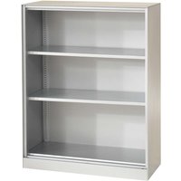 Regal "CONTACT", Höhe 131 cm (BxT) 100 x 43,5 , silber