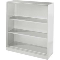 Regal "CONTACT", Höhe 131 cm (BxT) 120 x 43,5 , silber