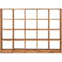 Regal "Grid" 5 x 4 Fächer, B 225 x H 164 x T 34 cm, Wildeiche geölt