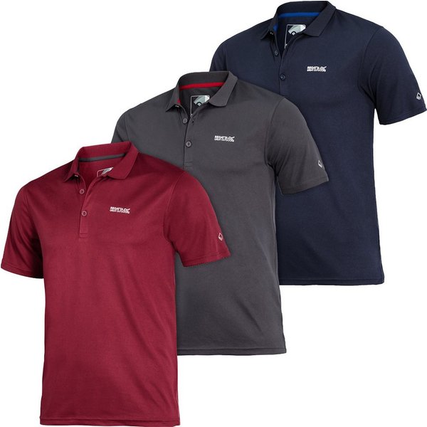Regatta Funktionsshirt (3er-Pack) klassischer Look im funktionellen Gewebe