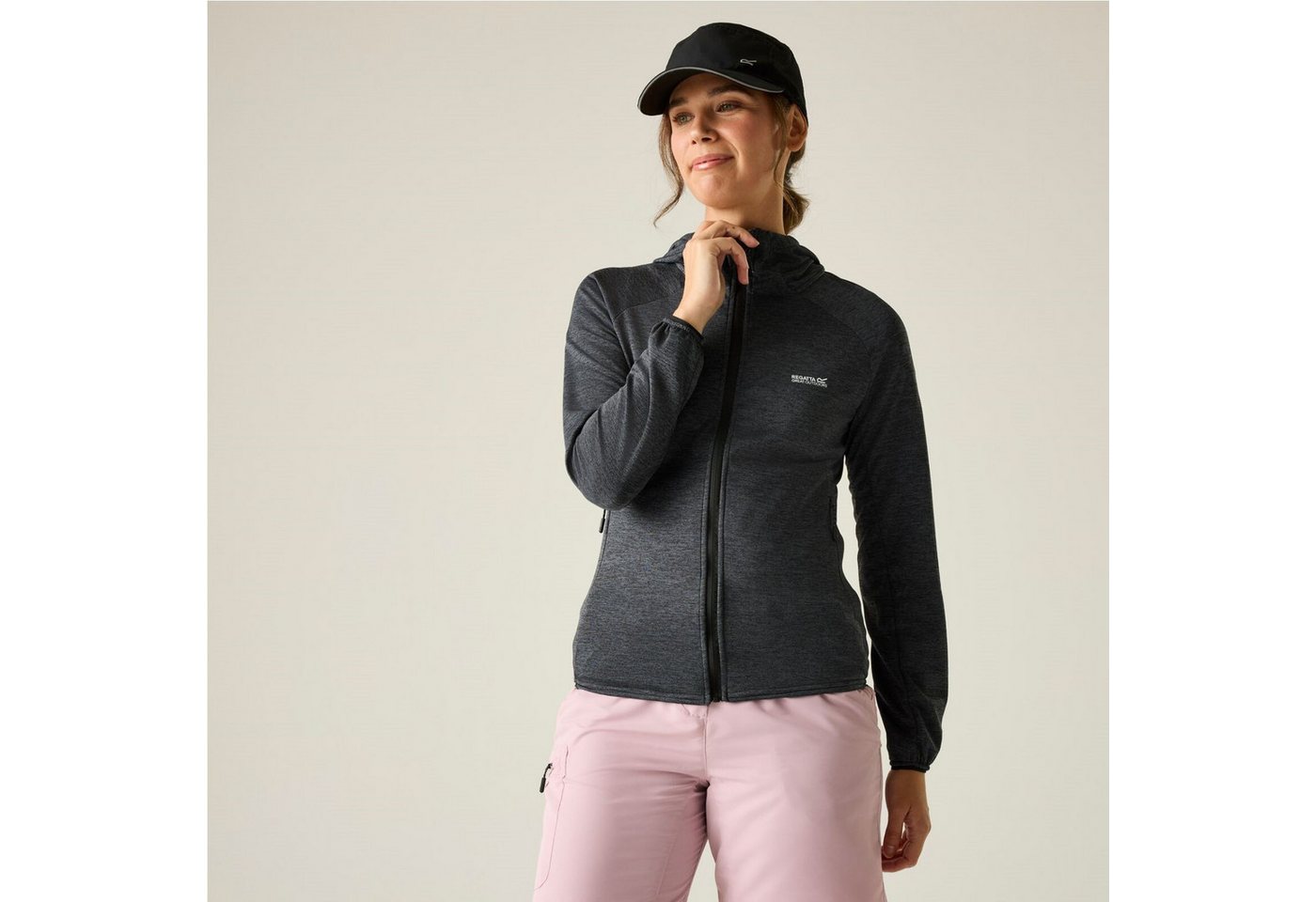 Regatta Strickfleecejacke Jacke mit Kapuze Ferna Midlayer – Bild 2 von 5