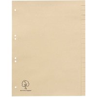 Register aus Tauenpapier, blanko,DIN A4, 20-teilig
