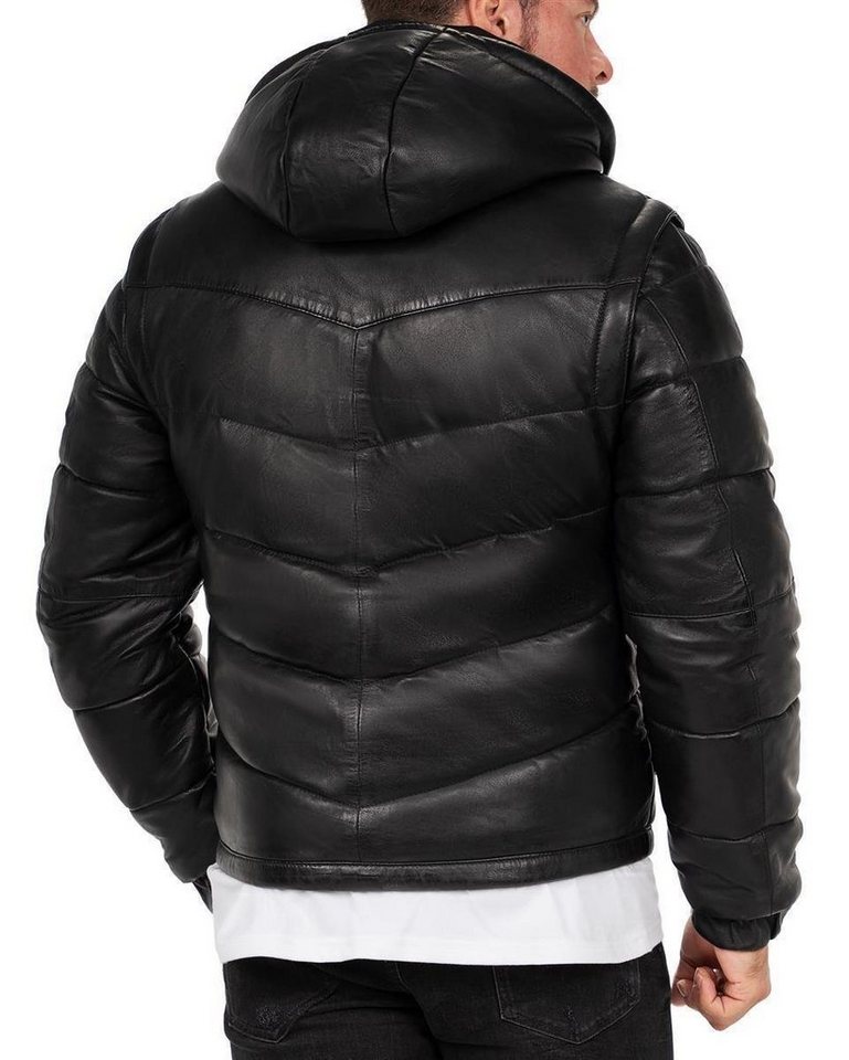 Reichstadt Bomberjacke Herren Regular Fit Echtleder Echtleder 22RS032LUX Jacke und Weste in einem Produkt – Bild 2 von 5