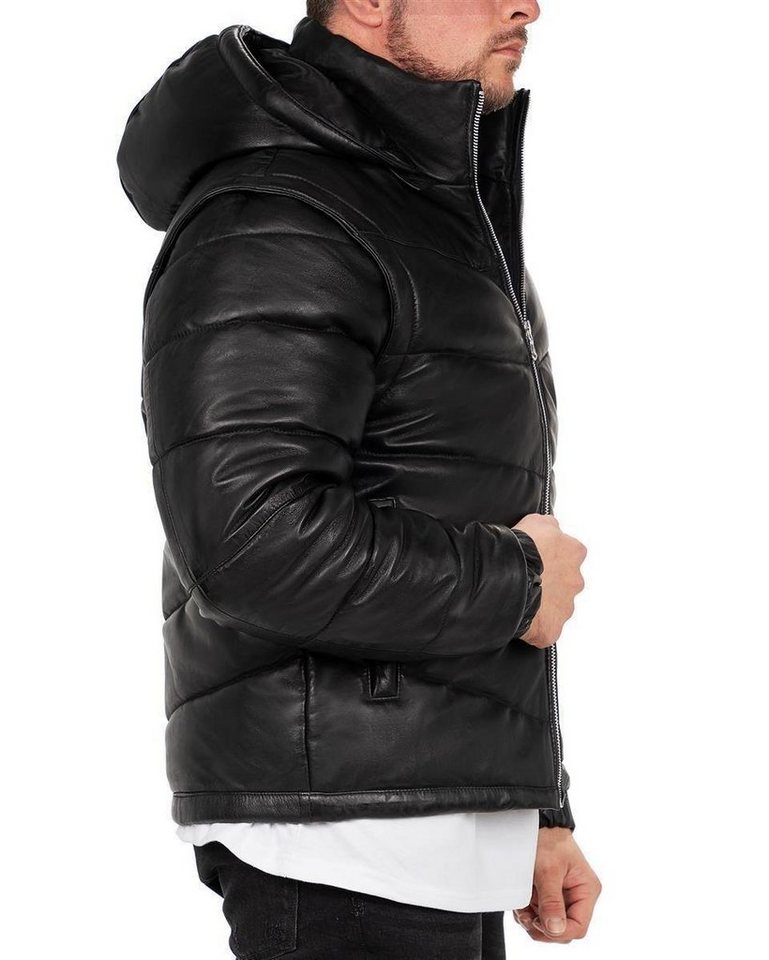 Reichstadt Bomberjacke Herren Regular Fit Echtleder Echtleder 22RS032LUX Jacke und Weste in einem Produkt – Bild 4 von 5