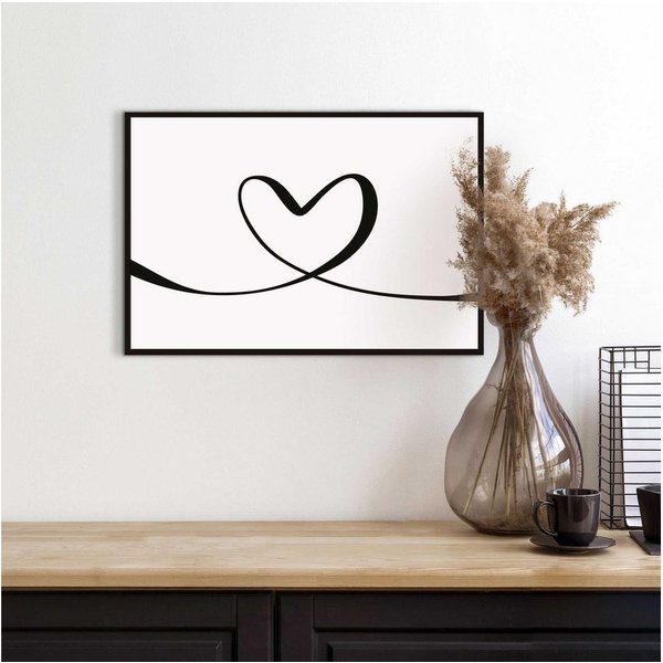 Reinders! Bild mit Rahmen Heart Lines