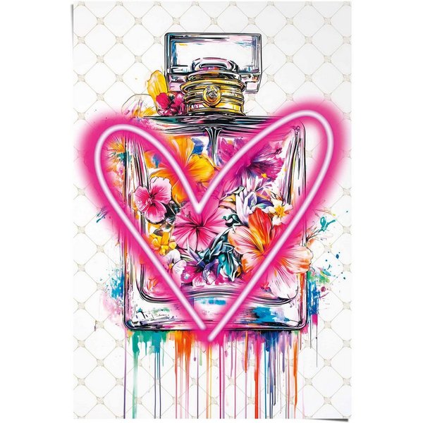 Reinders! Poster Bottle Love, Teenager Zimmer - Mehrfarbig - 150 gr. Papier - Street Art - 61x91,5cm