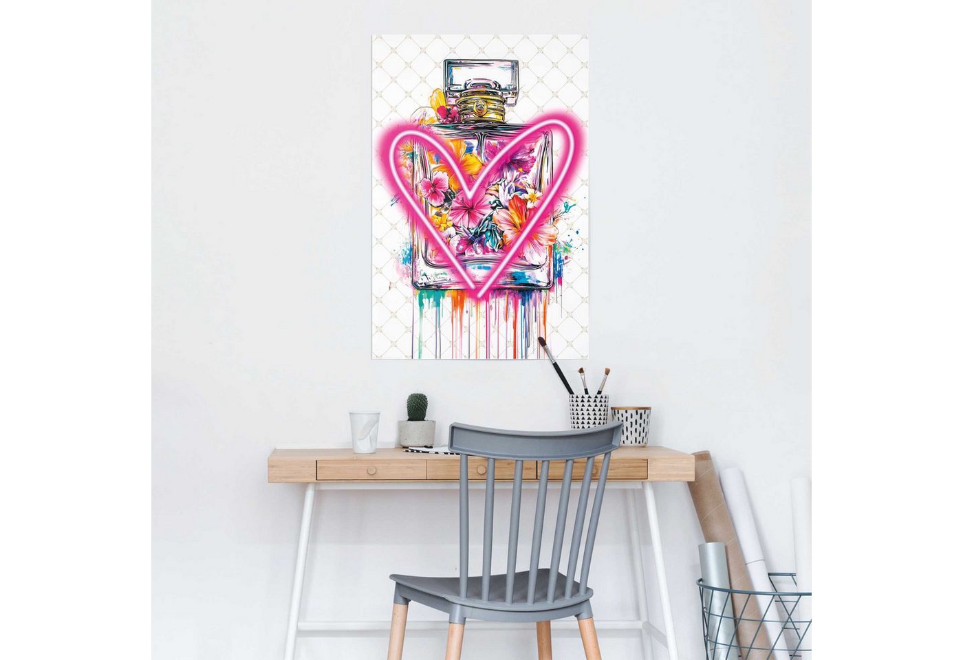 Reinders! Poster Bottle Love, Teenager Zimmer - Mehrfarbig - 150 gr. Papier - Street Art - 61x91,5cm – Bild 2 von 2
