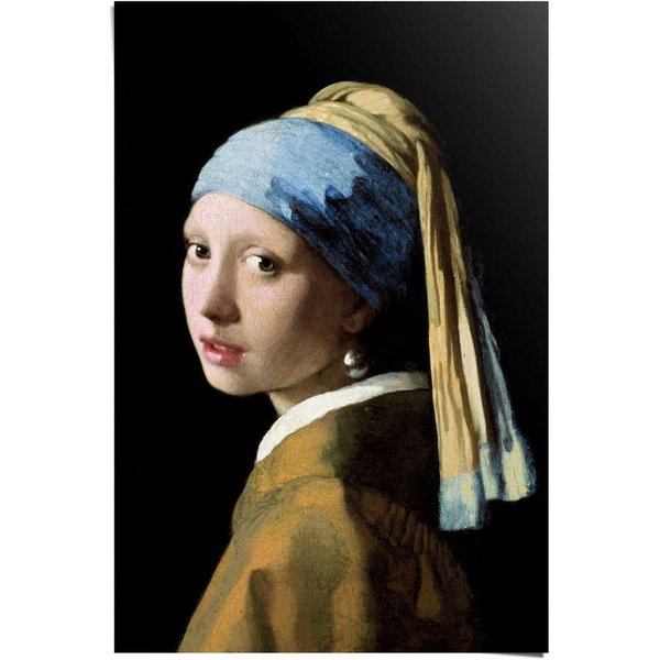 Reinders! Poster Poster Das Mädchen mit dem Perlenohrgehänge Jan Vermeer, Menschen (1 St)
