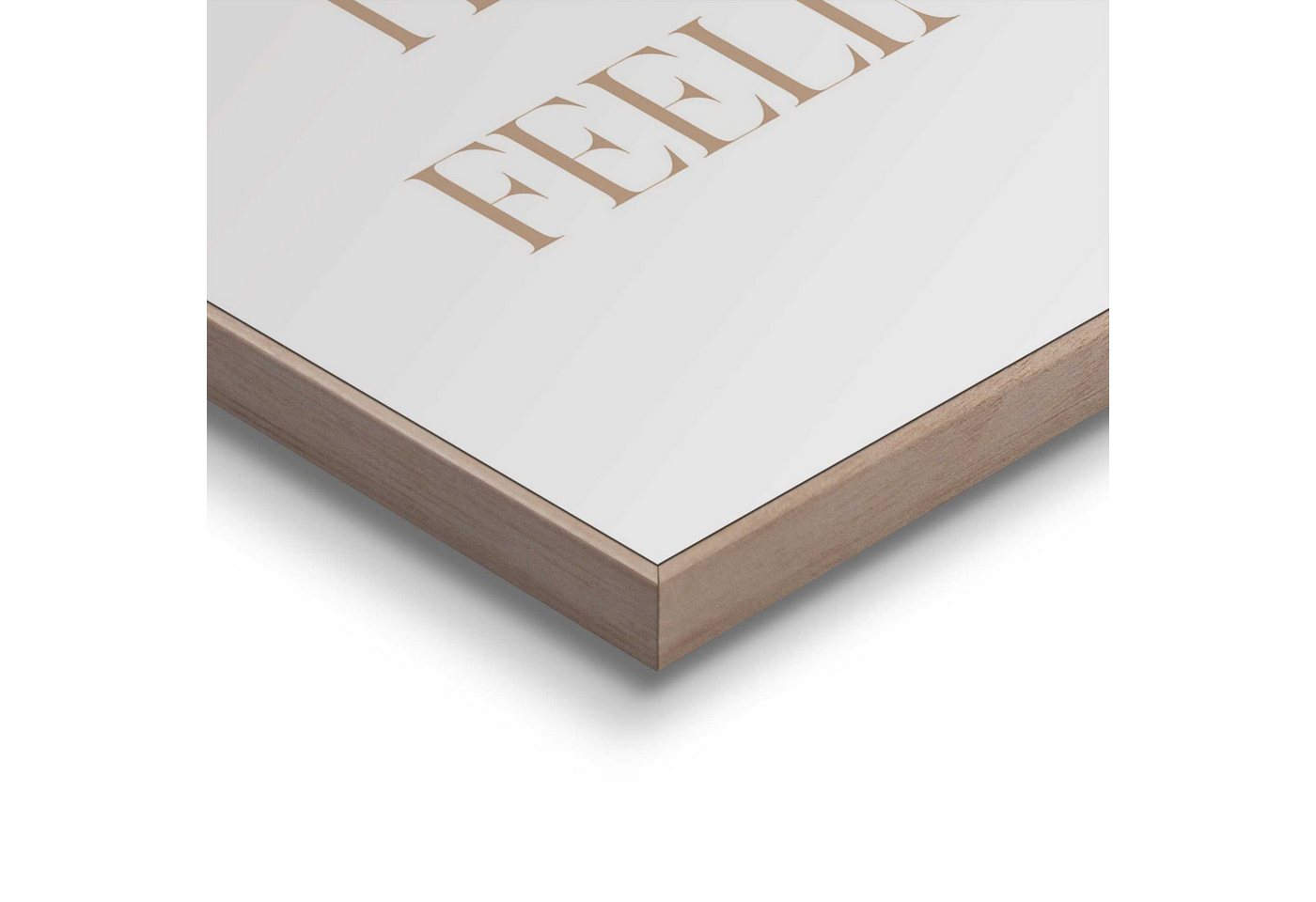 Reinders! Poster Feeling Home, Wohnzimmer - Gold - MDF - Sprüche - 20x30 cm – Bild 4 von 4