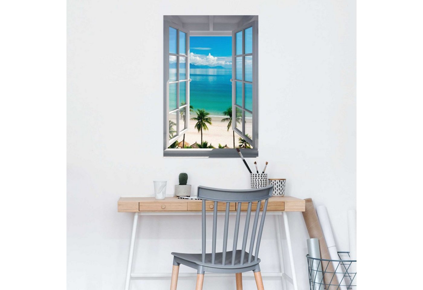 Reinders! Poster Fenster zum Strand, (1 St) – Bild 2 von 2