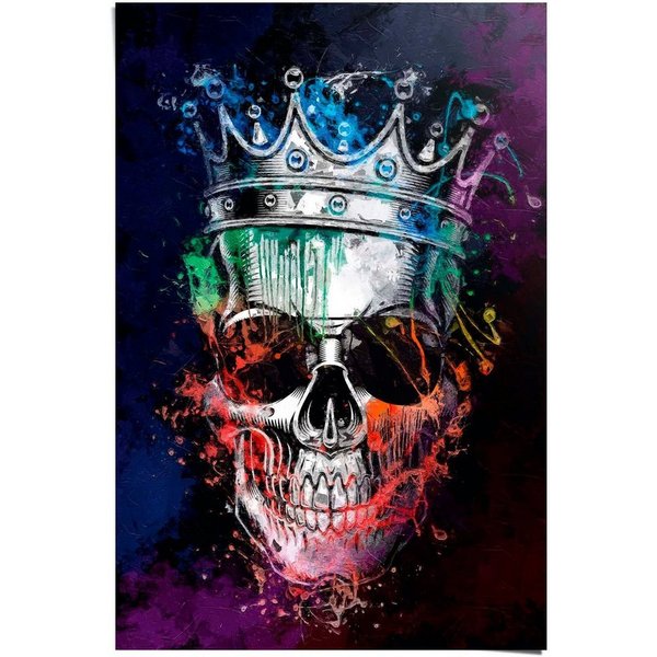 Reinders! Poster Graffity Totenkopf