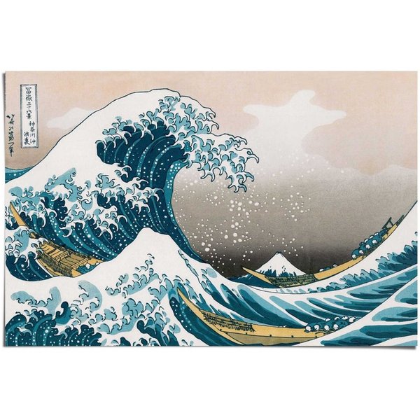 Reinders! Poster Große Welle - Hokusai