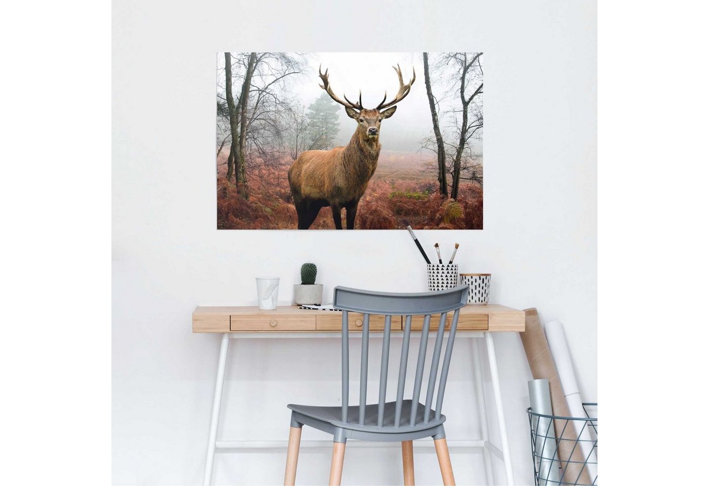Reinders! Poster Hirsch im Wald, (1 St) – Bild 2 von 2