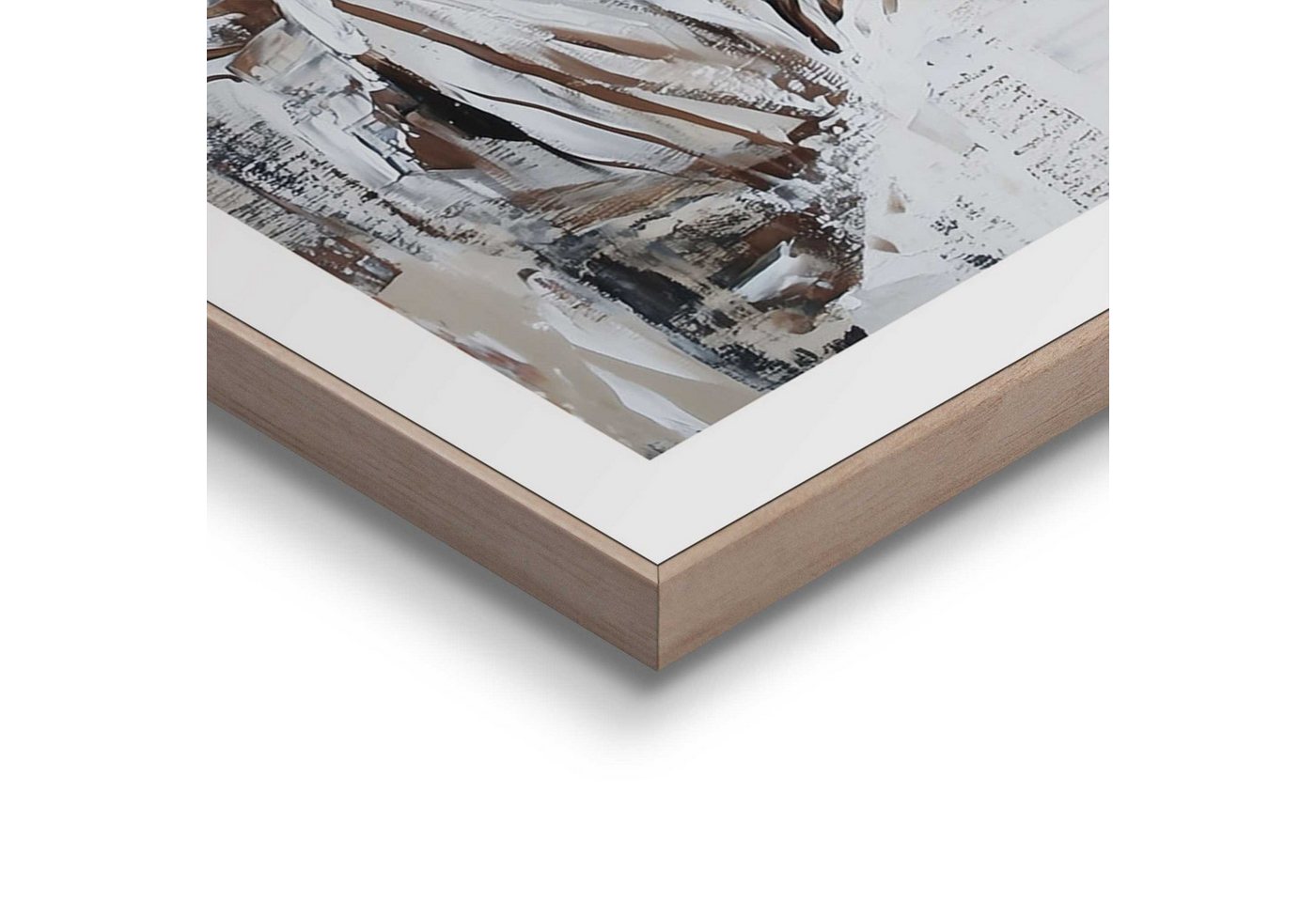Reinders! Poster Morning Reading, Wohnzimmer - Frau - Lesen - Kaffee - Braun - MDF - Menschen - 50x70 cm – Bild 4 von 4