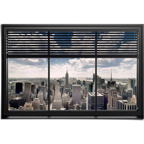 Reinders! Poster New York Fensterblick, (1 St)