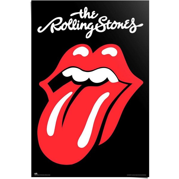 Reinders! Poster Rolling Stones, Hobbyraum - Schwarz - 150 gr. Papier - Musik - 61x91,5 cm