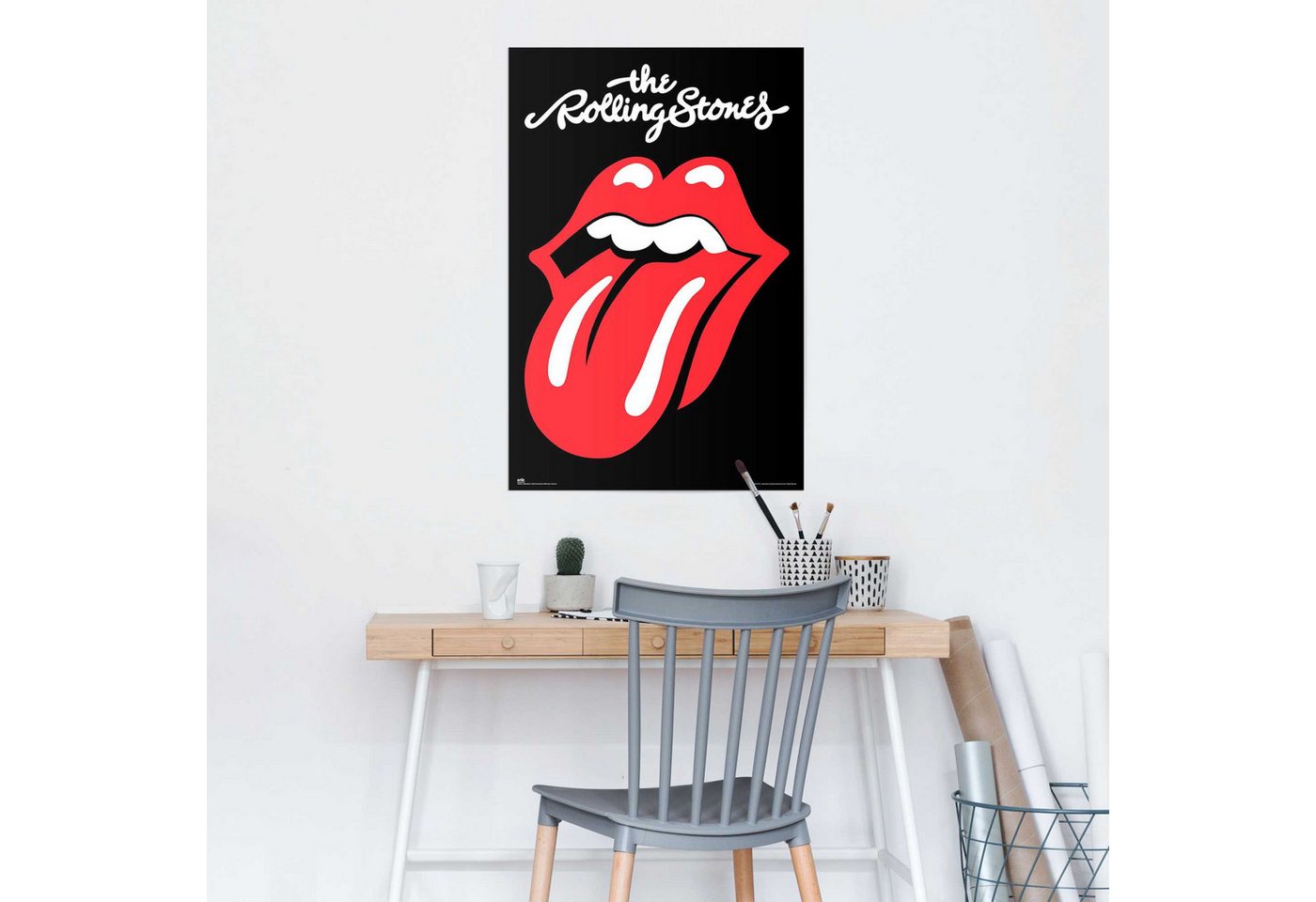 Reinders! Poster Rolling Stones, Hobbyraum - Schwarz - 150 gr. Papier - Musik - 61x91,5 cm – Bild 2 von 2