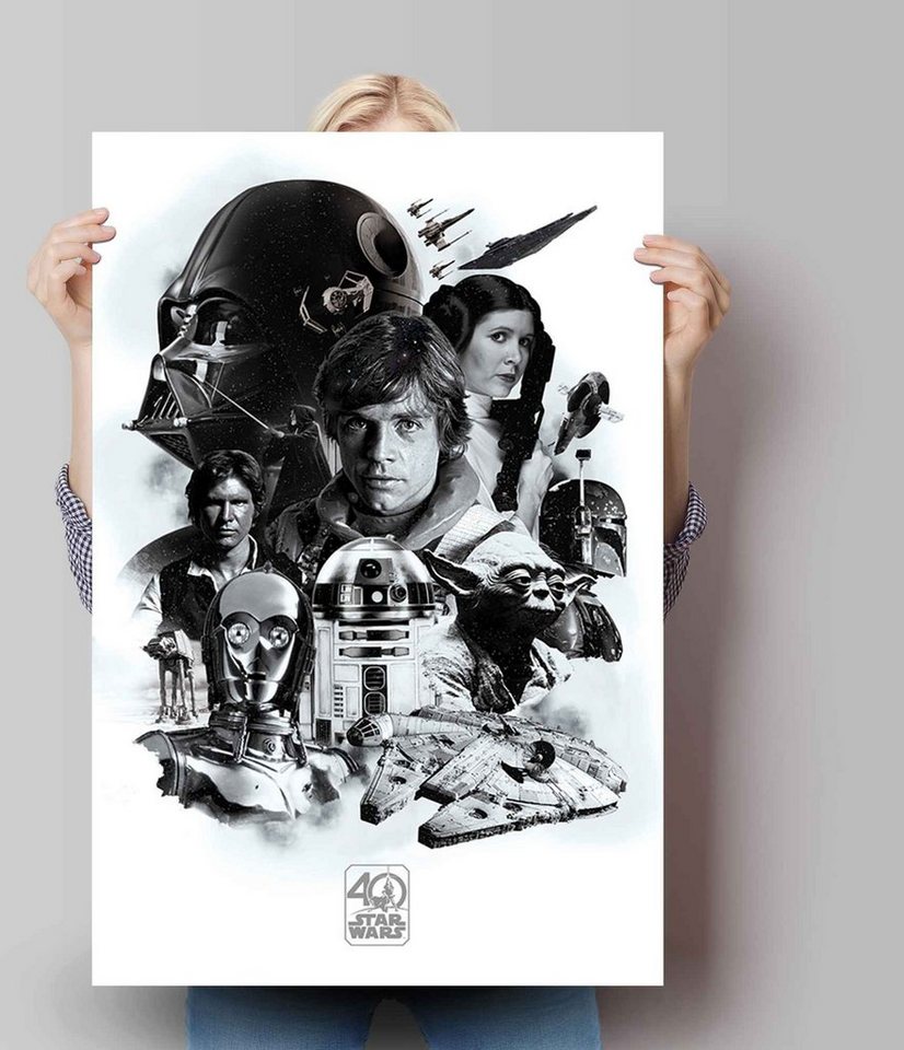 Reinders! Poster Poster Star Wars 40 Jahre, Science-Fiction (1 St) – Bild 2 von 3