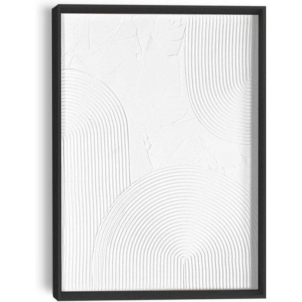 Reinders! Wandbild Reliefbögen, Home Office - Weiß - MDF - Abstrakt - 30x40 cm