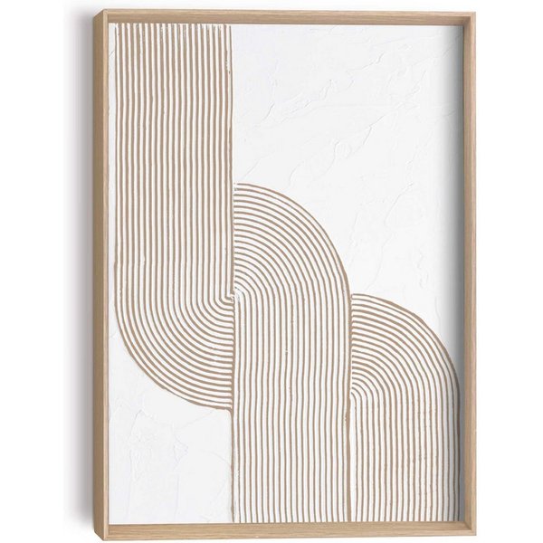 Reinders! Wandbild Schleife, Wohnzimmer - Beige - MDF - Abstrakt - 30x40 cm
