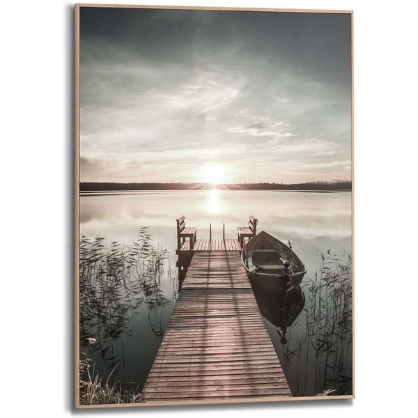 Reinders! Wandbild Slim Frame Wood 50x70 Scandic Jetty