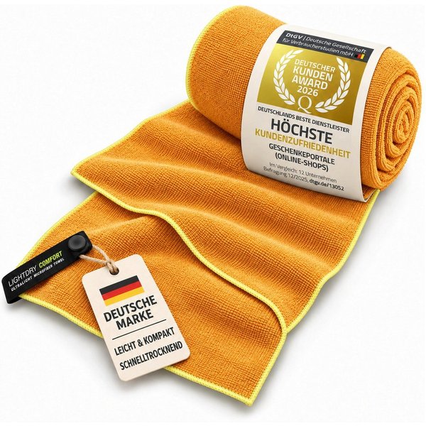 LightDry Reisehandtuch LightDry Reisehandtuch – Leichtes Mikrofaser-Sport und Strandhandtuch, Sport, Strand & Badehandtuch
