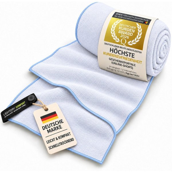 LightDry Reisehandtuch LightDry Reisehandtuch – Leichtes Mikrofaser-Sport und Strandhandtuch, Sport, Strand & Badehandtuch