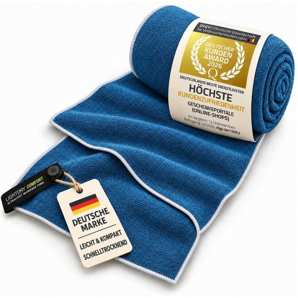 LightDry Reisehandtuch LightDry Reisehandtuch – Leichtes Mikrofaser-Sport und Strandhandtuch, Sport, Strand & Badehandtuch