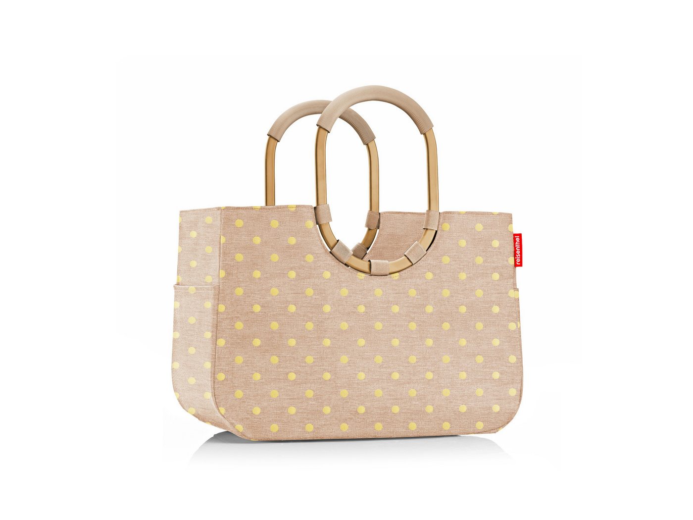 REISENTHEL® Einkaufskorb loopshopper L frame metallic dots coffee – Bild 2 von 5